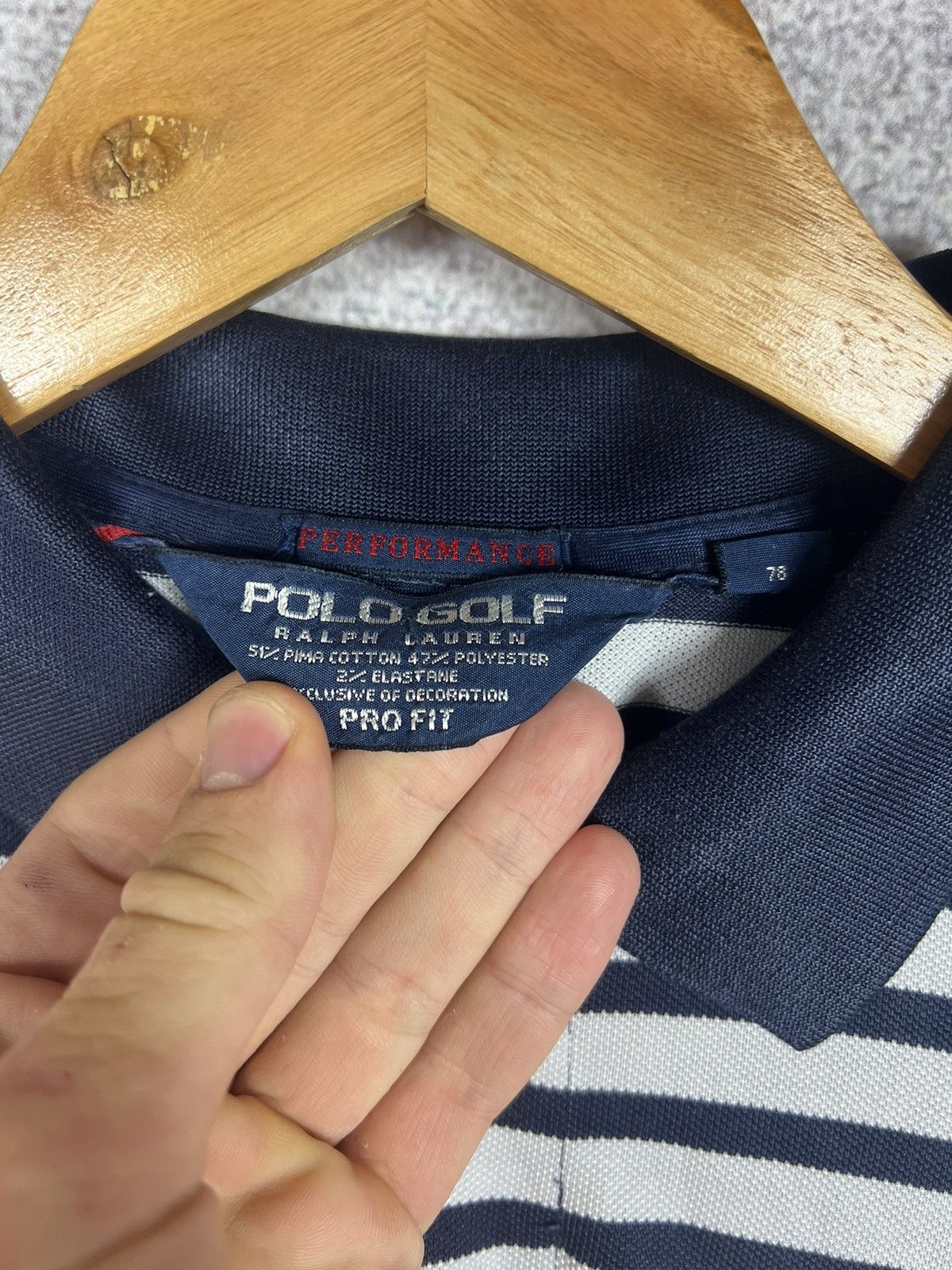 Polo Ralph Lauren Vintage Polo Ralph Lauren Golf Big Pony Striped Polo Shirt Size US XL / EU 56 / 4 - 3 Thumbnail