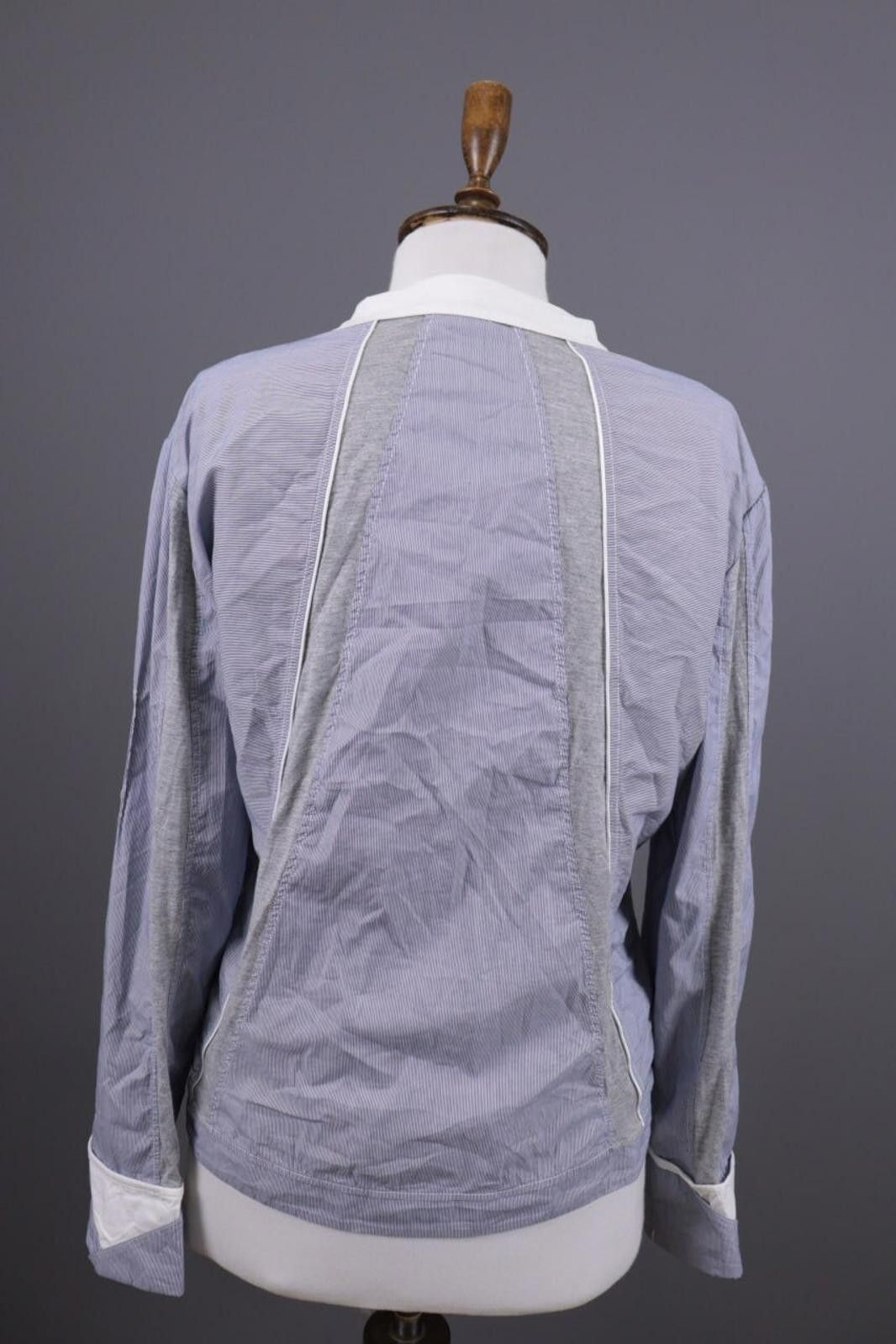 Designer Bottega Gray Designer Lagenlook Shirt Blouse Tunic Size XL Size XL / US 12-14 / IT 48-50 - 9 Thumbnail