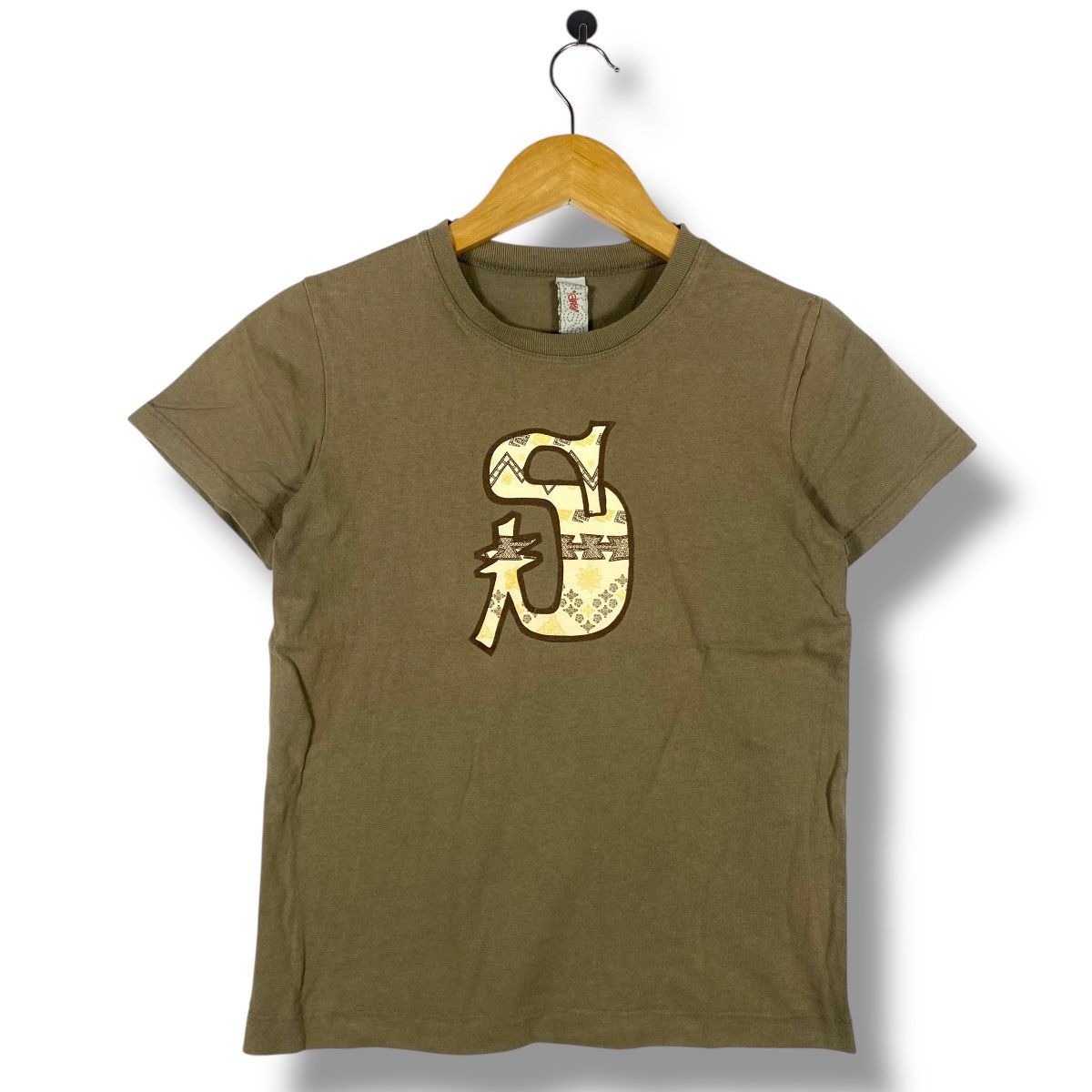Stussy Vintage 00's STUSSY Big Logo Graphic Women Tops Tee Shirt Size S / US 4 / IT 40 - 1 Thumbnail