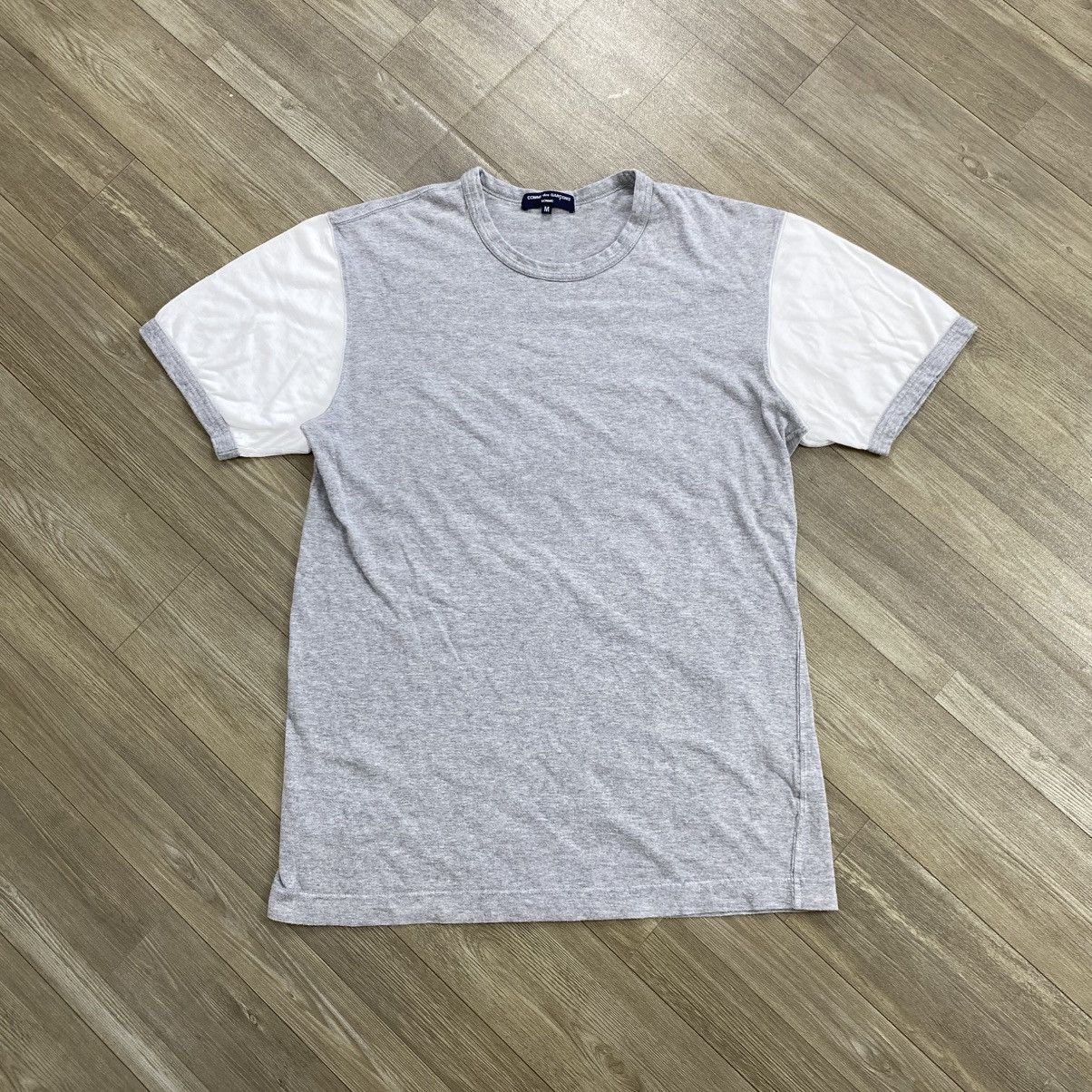 Comme des Garcons SS07 Comme Des Garçons Homme CDG Back Print Two Tone Tshirt Size US M / EU 48-50 / 2 - 10 Thumbnail