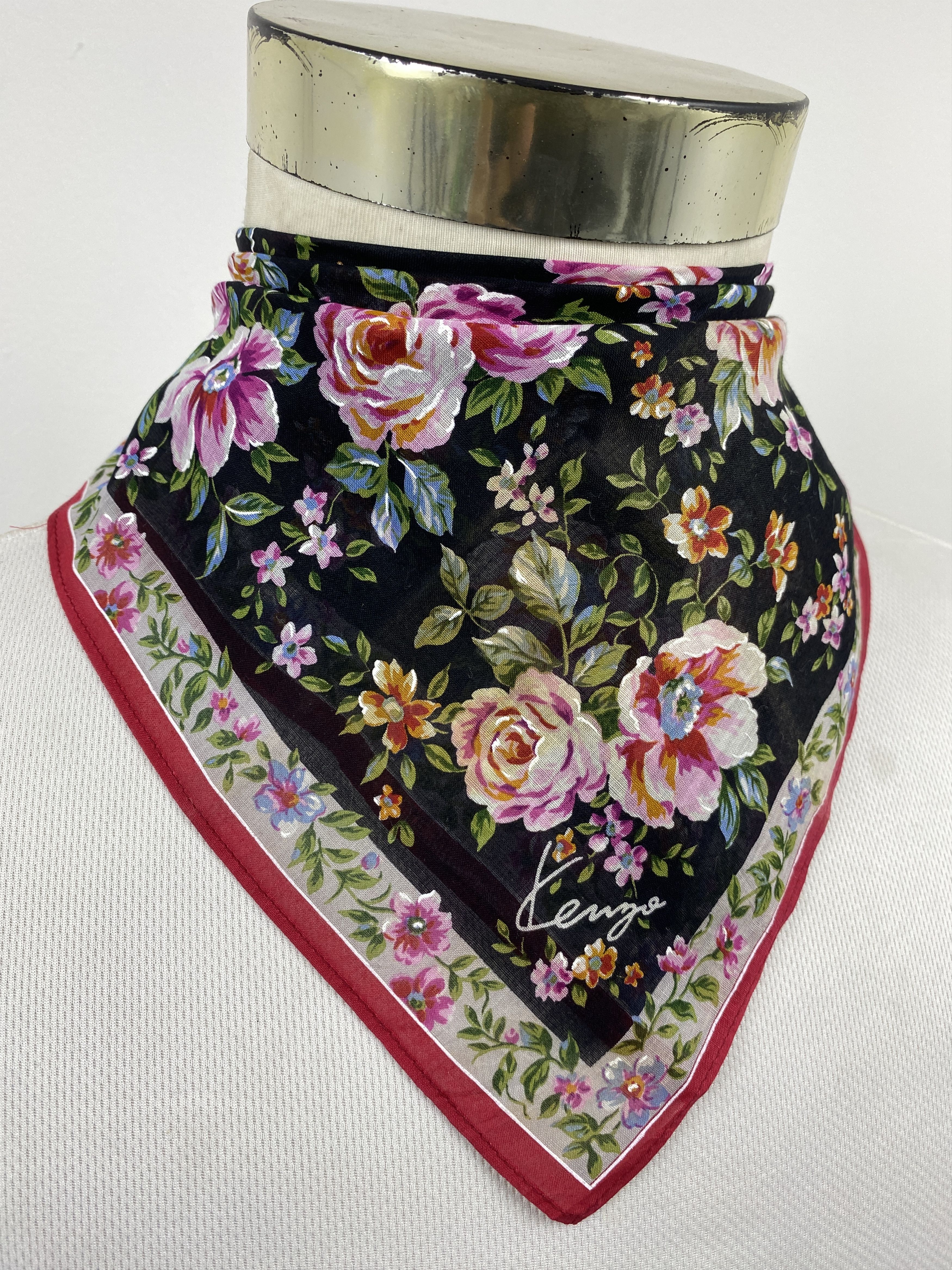 Kenzo Vintage Kenzo Handkerchief / Neckerchief HKC1148 Size ONE SIZE - 2 Thumbnail