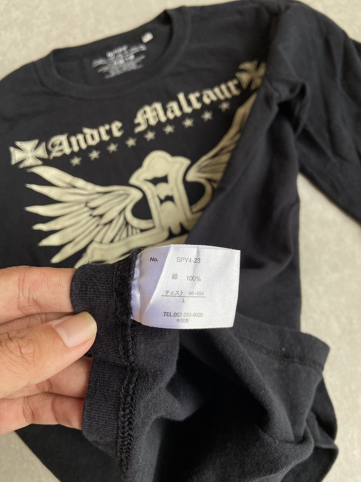 If Six Was Nine × Japanese Brand × Le Grande Bleu (L.G.B.) ANDRE MALRAUR CHROME LONGSLEEVE Size US L / EU 52-54 / 3 - 5 Thumbnail
