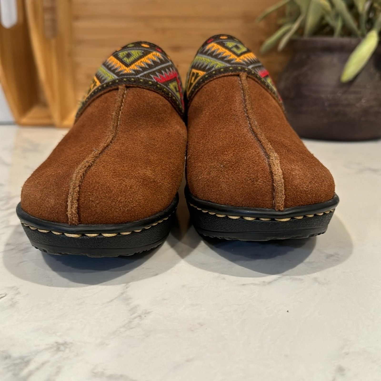 Eastland Eastland Vintage suede Clogs 90s southwestern mule size 7.5 Size US 7.5 / IT 37.5 - 2 Thumbnail