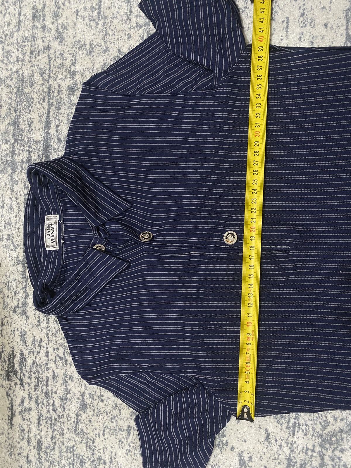 Other Vintage gianni versace luxury rare stripped polo shirt Size US XS / EU 42 / 0 - 14 Thumbnail
