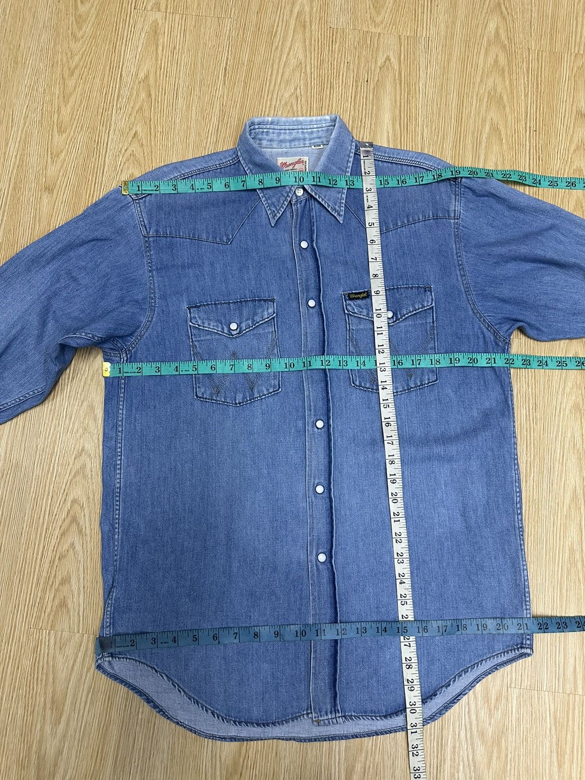 Wrangler Vintage Wrangler Tailored Tails Western Shirt A466 Size US M / EU 48-50 / 2 - 4 Thumbnail