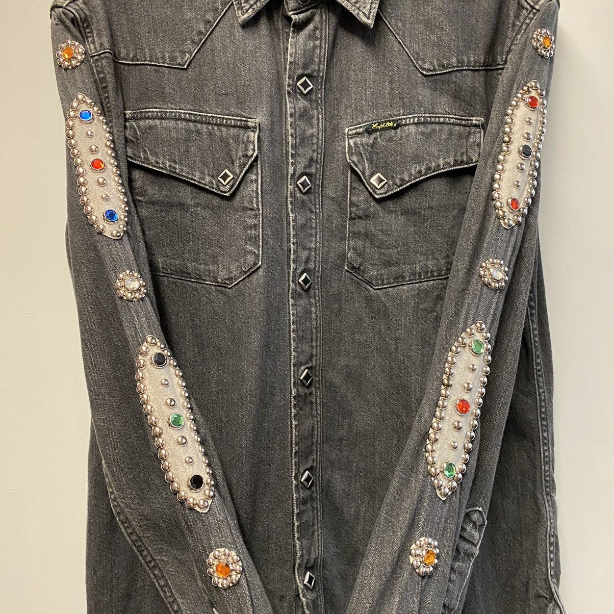 Kapital Kapital Kountry Denim Western Shirt Black Size US L / EU 52-54 / 3 - 4 Thumbnail