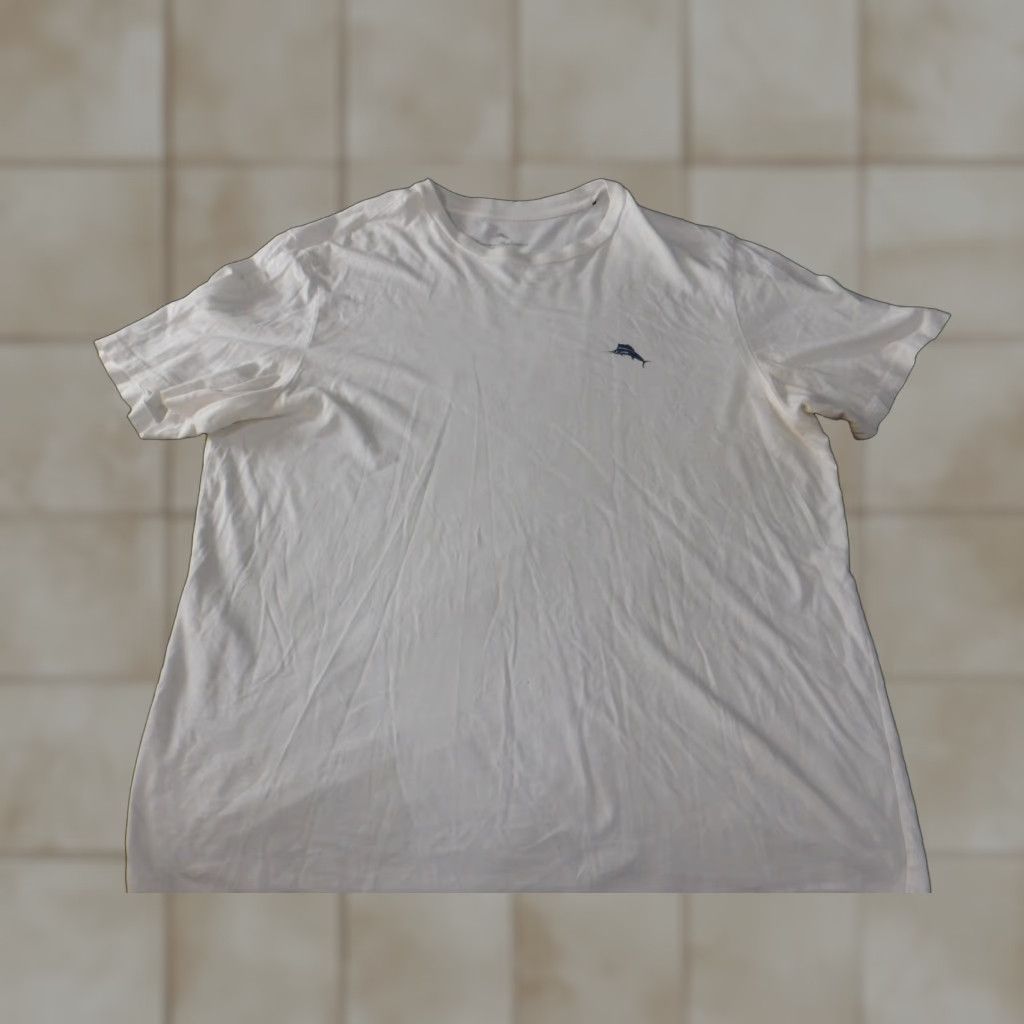 Tommy Bahama Tommy Bahama Shirt L White Marlin Mens Logo Classic Graphic Island Tropical Short Sleeve Crew Neck T-Shirt Mens Logo Vintage None Size US L / EU 52-54 / 3 - 1 Thumbnail