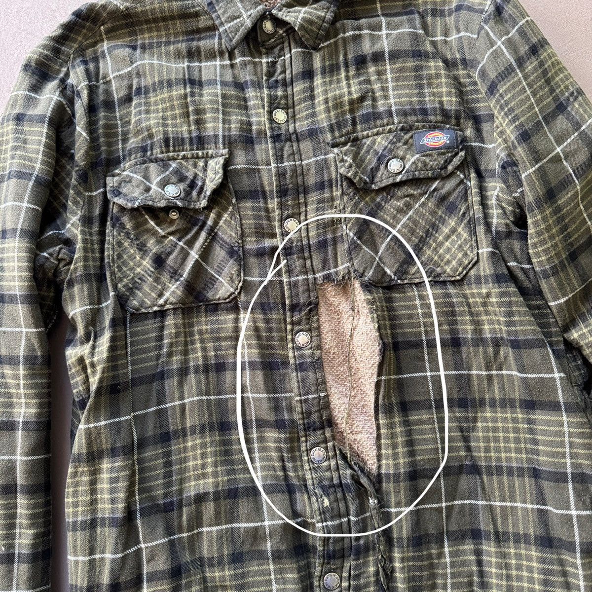 Dickies Grunge Dickies Flannel Sherpa-Lined Shirt Jacket Size US M / EU 48-50 / 2 - 2 Thumbnail