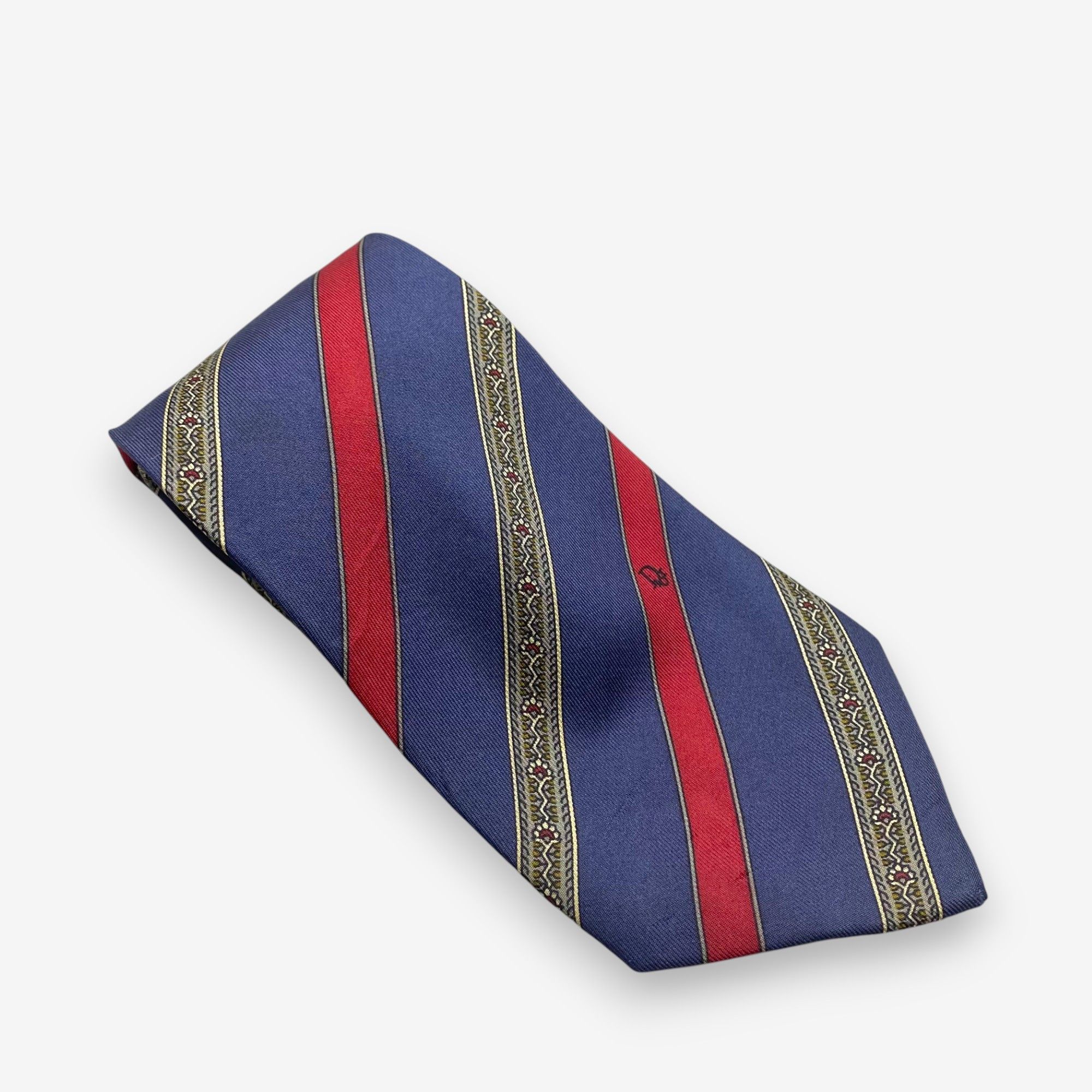 Japanese Brand Vintage Christian Dior SILK Necktie Cravate Pure Silk Size ONE SIZE - 1 Thumbnail