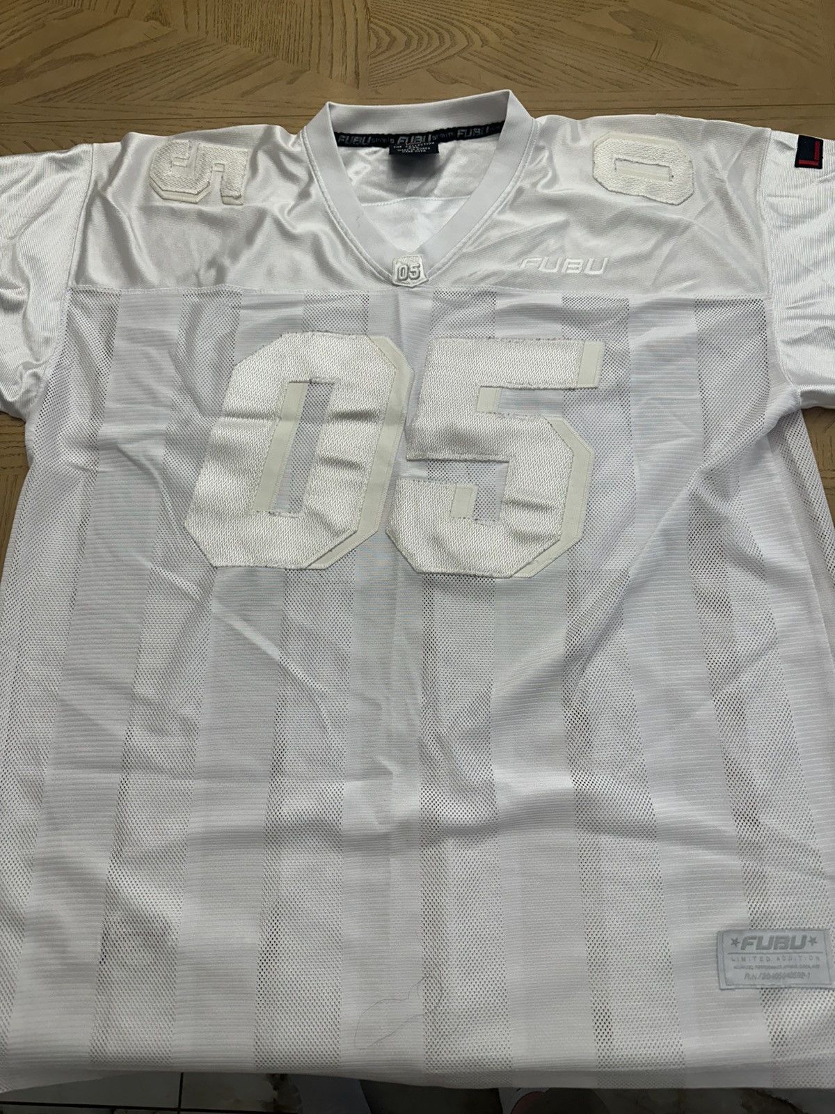 Fubu vintage monochrome FUBU "05" mesh football jersey Size US XXL / EU 58 / 5 - 1 Thumbnail
