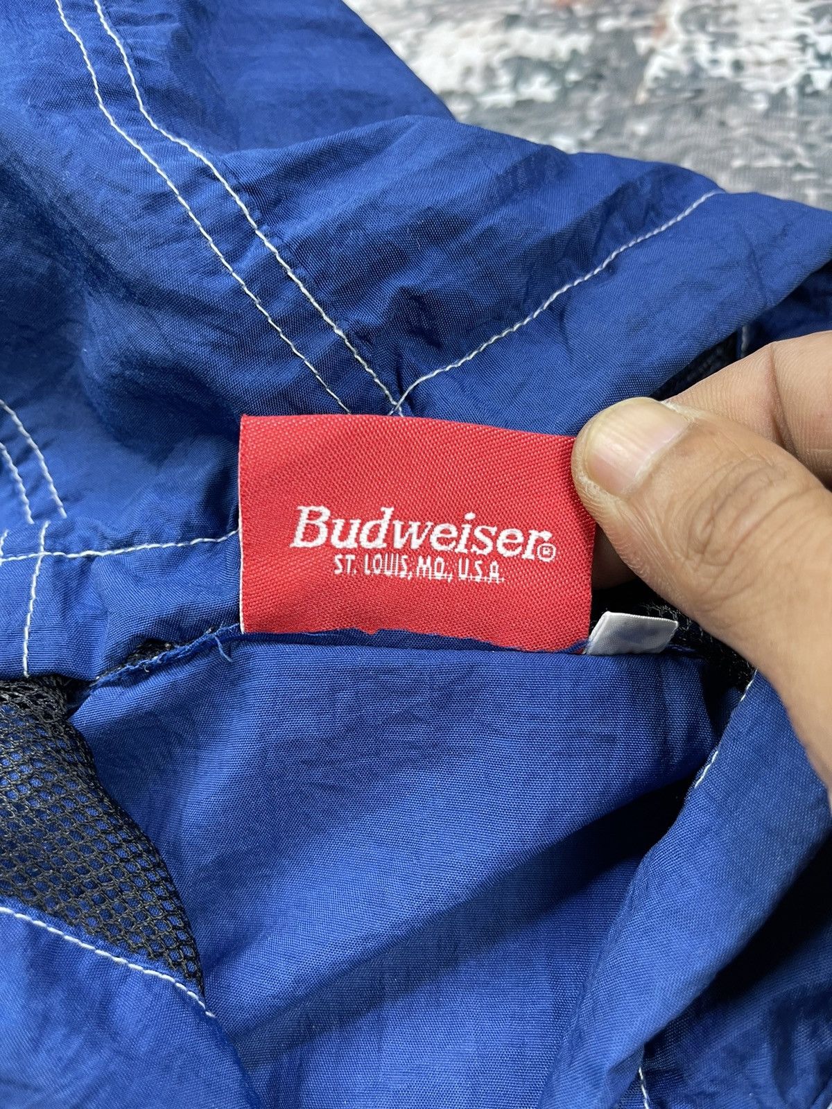 Budweiser Vintage BUDWEISER SPORTS Nylon Windbreaker Size US L / EU 52-54 / 3 - 7 Thumbnail