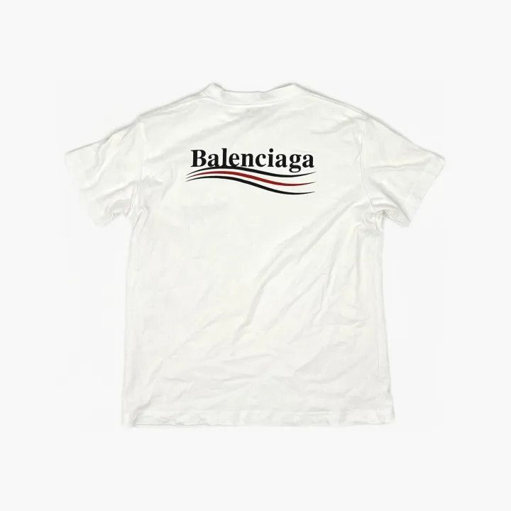 Balenciaga Balenciaga Wave Stripe Vintage Fitted T-Shirt 0079-2507 Size M / US 6-8 / IT 42-44 - 3 Thumbnail
