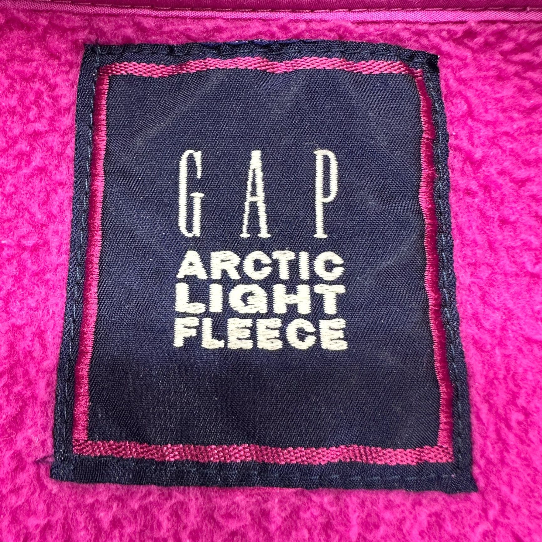 Gap VINTAGE Gap Pullover Sweater Womens L Pink Cowl Neck Fleece Synchilla 90s 1/4 Snap T Arctic Light Logo Size L / US 10 / IT 46 - 7 Thumbnail