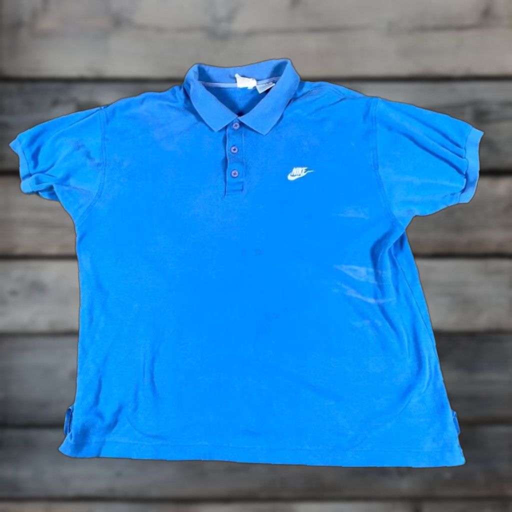 Nike Vintage Nike Polo Shirt Men XL Blue 90s Embroidered Short Sleeve Casual Streetwear Size US XL / EU 56 / 4 - 1 Thumbnail