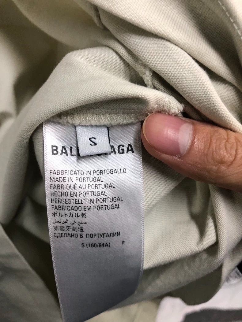 Balenciaga Balenciaga Embroidered slogan gray short sleeve Size US S / EU 44-46 / 1 - 3 Thumbnail