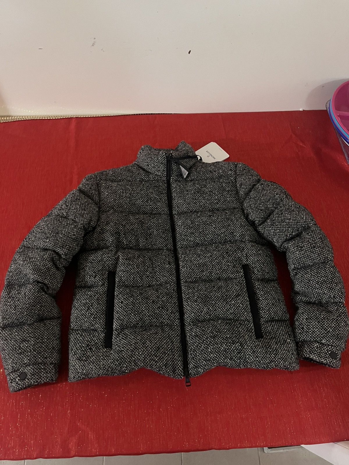 Moncler Men’s Wool Melange Quilted Down Jacket Sz 1 Size US S / EU 44-46 / 1 - 21 Thumbnail