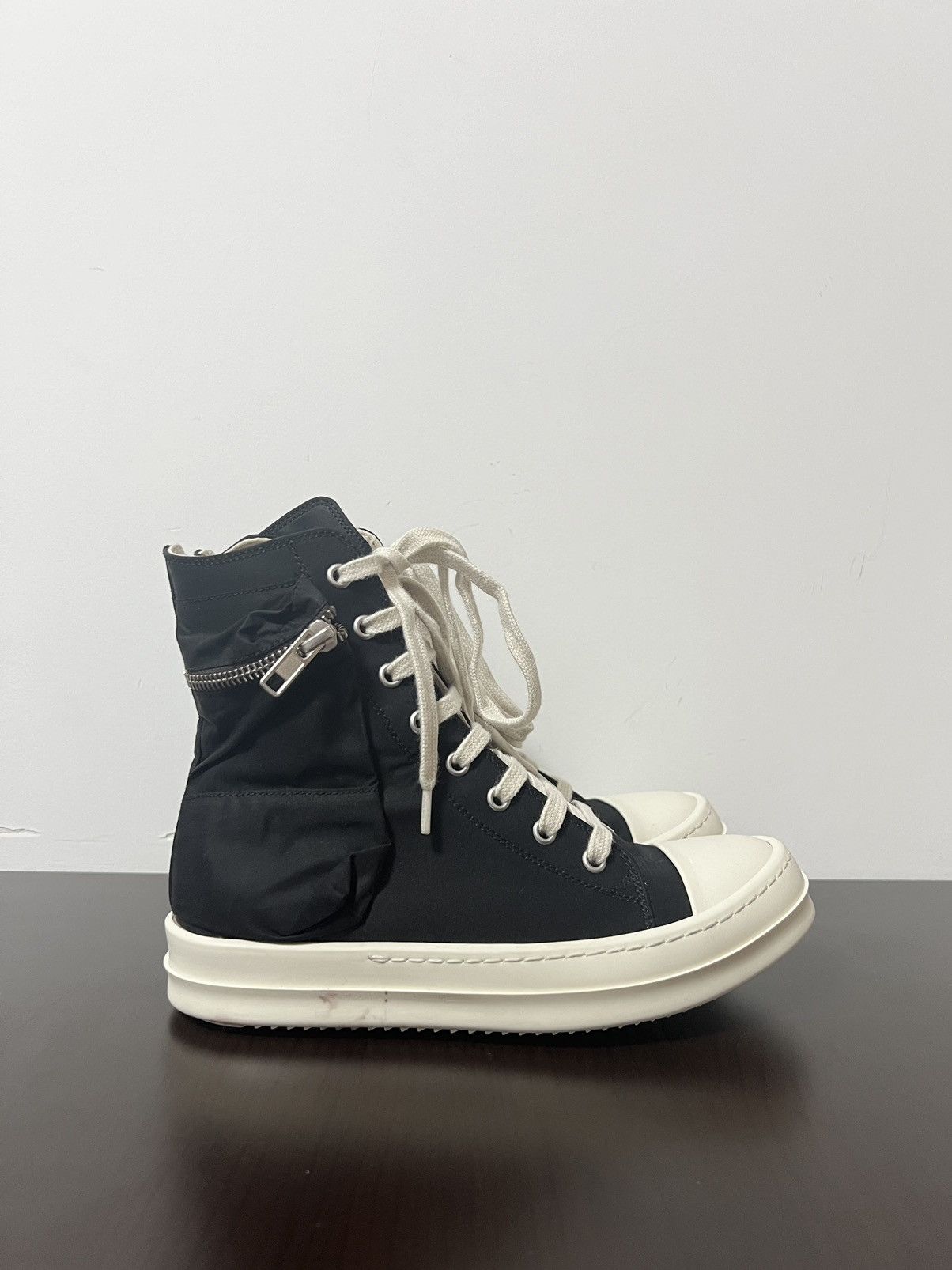 Rick Owens Drkshdw Rick owens cargo ramones high top sneakers sz 36 Size US 6 / IT 36 - 4 Thumbnail