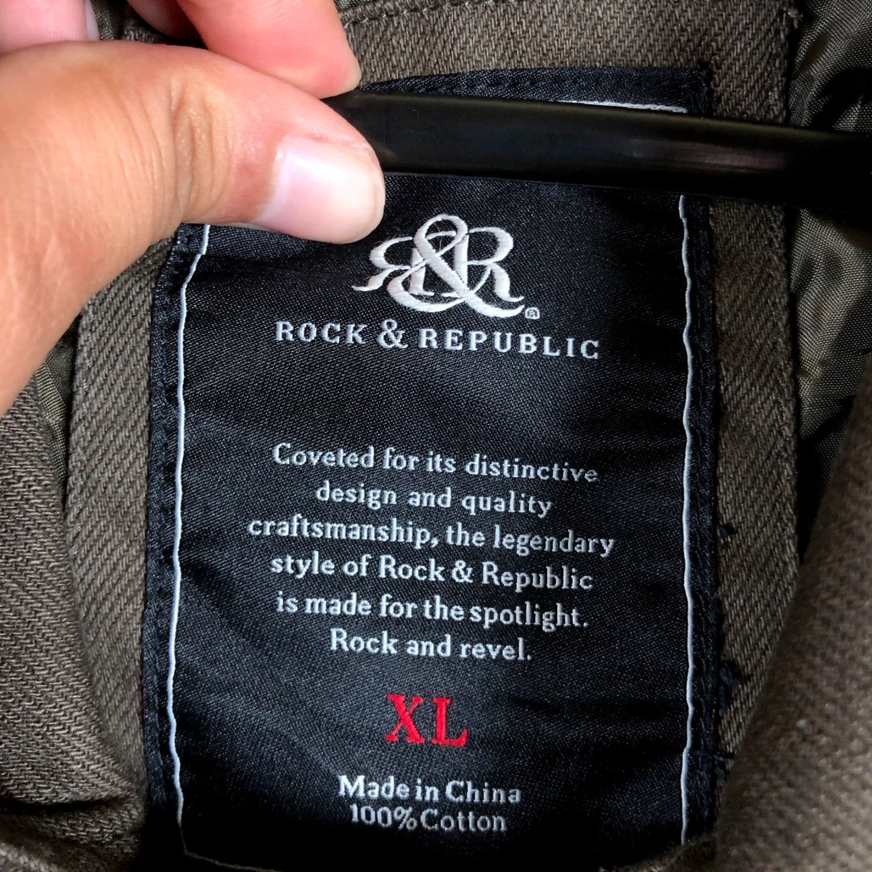 Vintage Rock & Republic Mens Jacket Brown Double Breasted Trench Coat 100% Cotton XL Jacket Men Long Coat Casual Brown Trench Coat, 100% Cotton, XL, Mens Size US XL / EU 56 / 4 - 6 Thumbnail