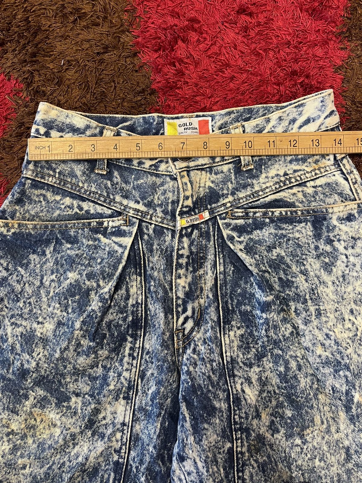 Japanese Brand Jeans Gold Rush Distressed Denim Size 28’ Size US 28 / EU 44 - 9 Thumbnail