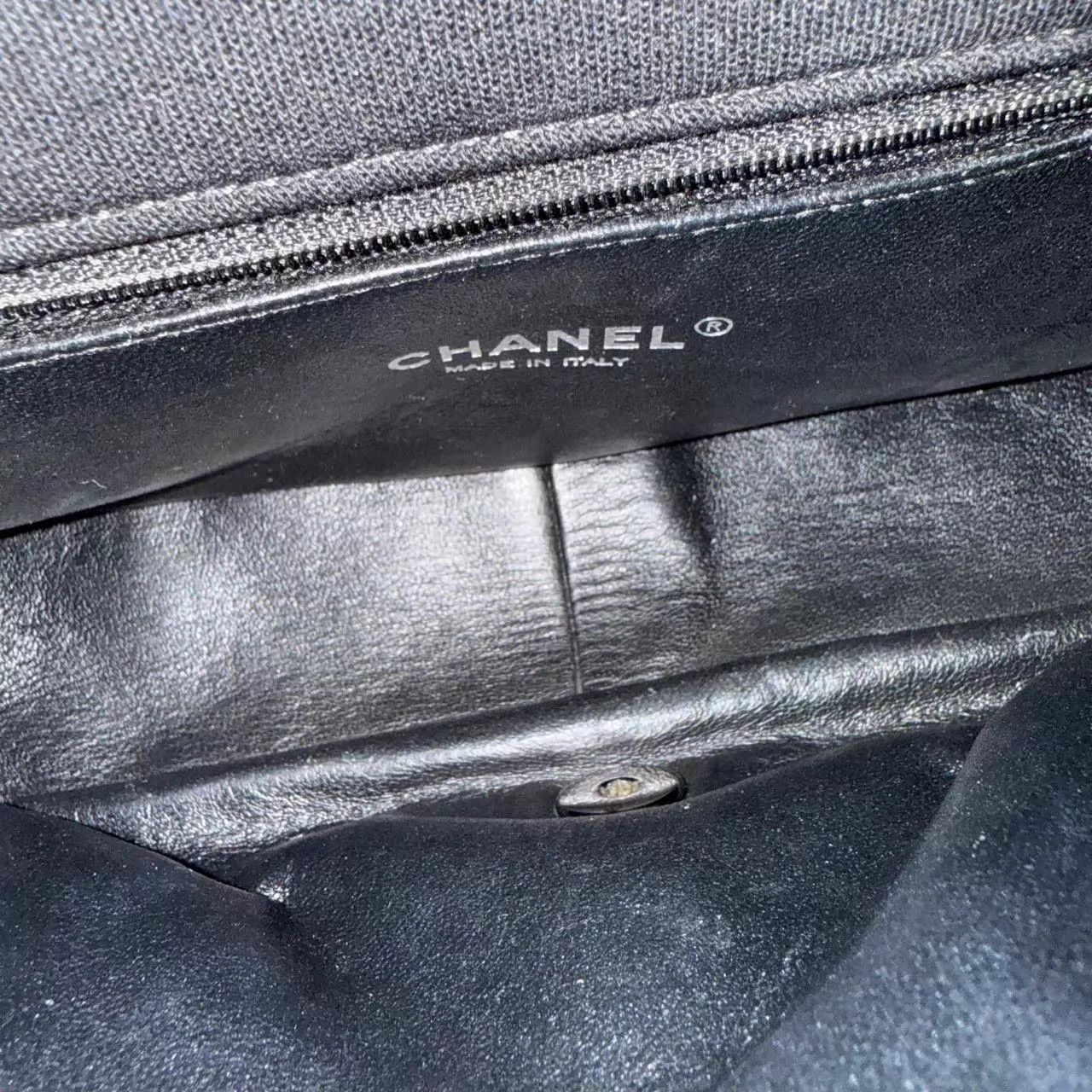 Chanel CHANEL CF Black Silver Tweed Houndstooth Chain Bag Size ONE SIZE - 9 Thumbnail