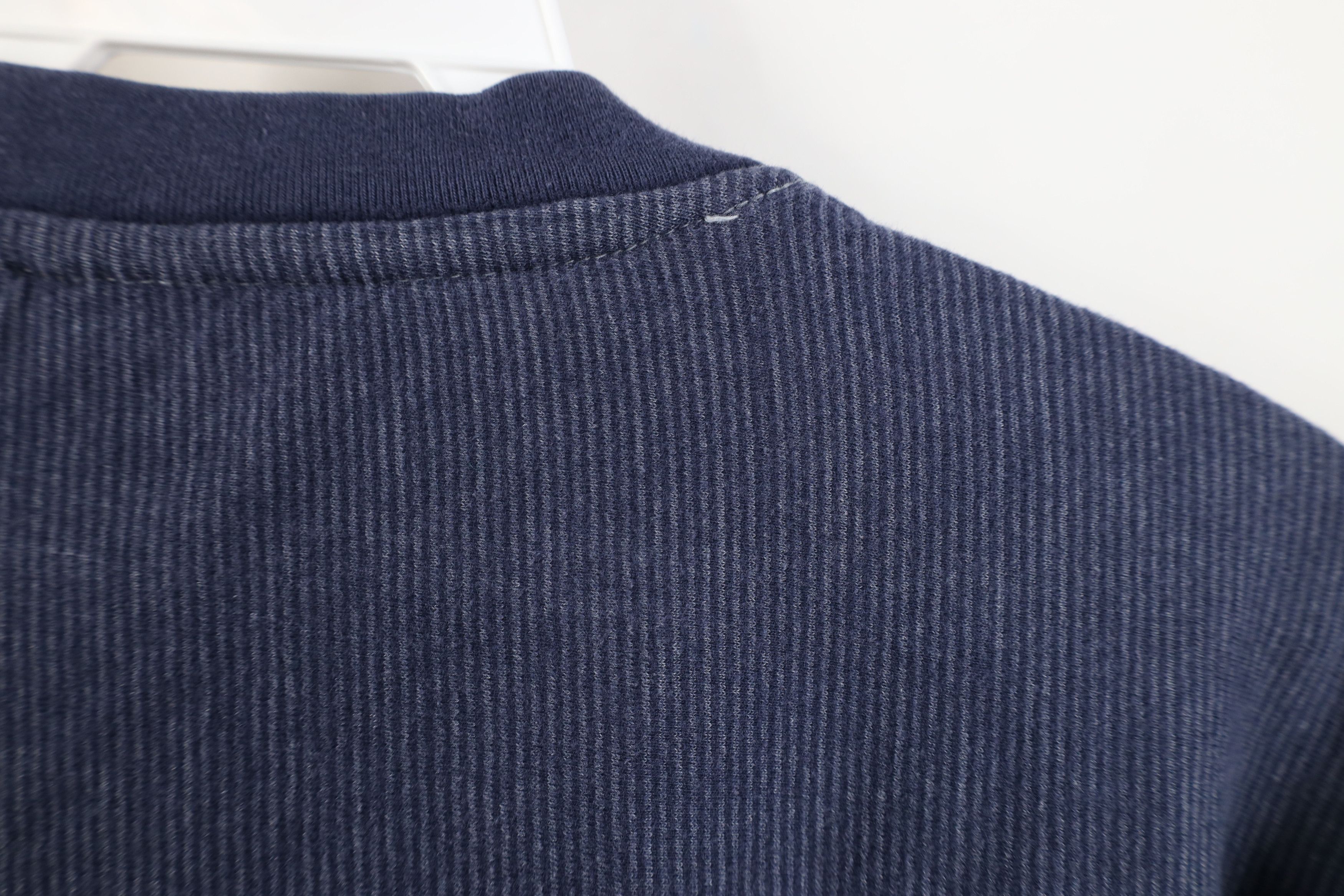 Vintage Vintage 90s Streetwear Long Sleeve Henley T-Shirt Blue Size US XL / EU 56 / 4 - 11 Thumbnail