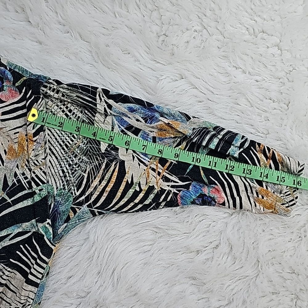 Zara Zara -962 Women's Floral Tropical Lightweight Jacket Linen B Size S / US 4 / IT 40 - 7 Thumbnail