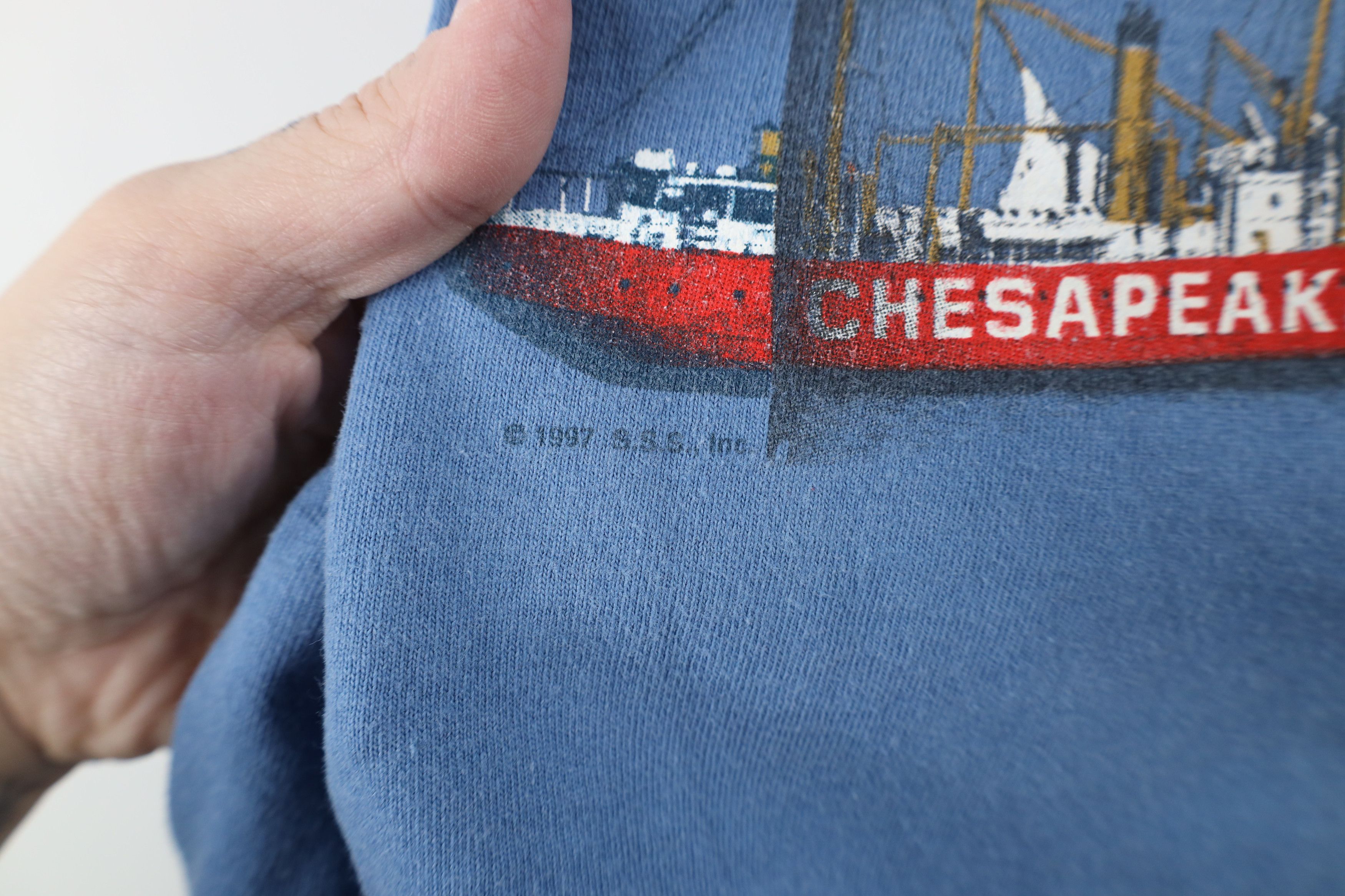 Vintage Vintage 90s Lighthouses of the Chesapeake T-Shirt Cotton Size US L / EU 52-54 / 3 - 11 Thumbnail