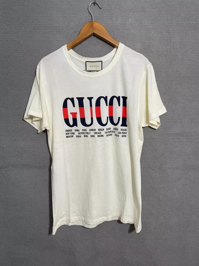 Gucci Gucci Letter printed short sleeves 2502-Nextarrow Size US M / EU 48-50 / 2 - 1 Thumbnail