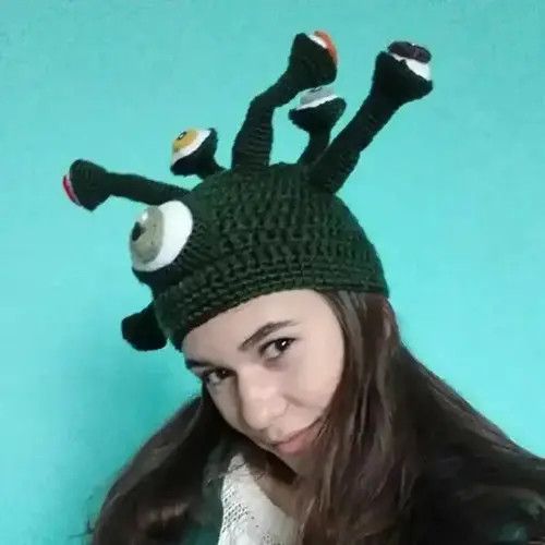Pieces Uniques Crazy Eye Octopus Hat Size ONE SIZE - 3 Thumbnail