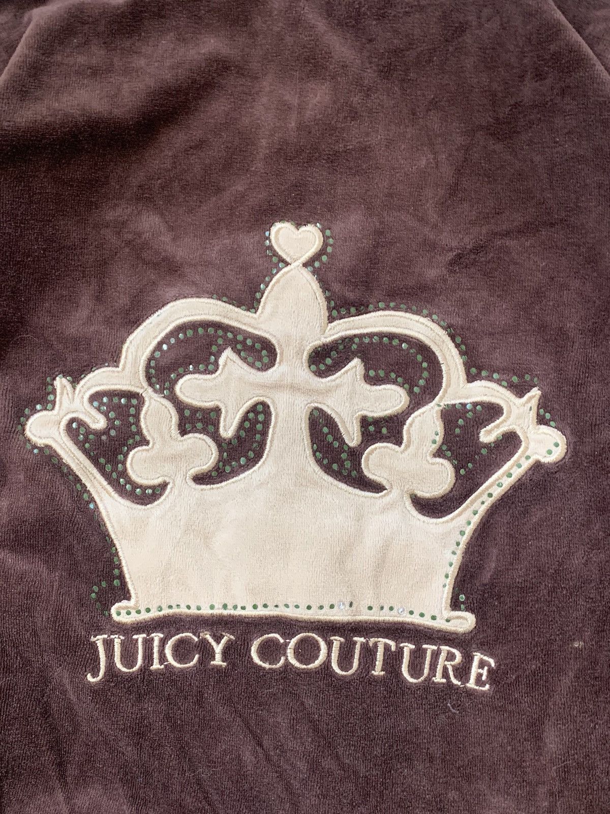 VELOUR VINTAGE JUICY COUTURE BROWN 2000s style SUITS
