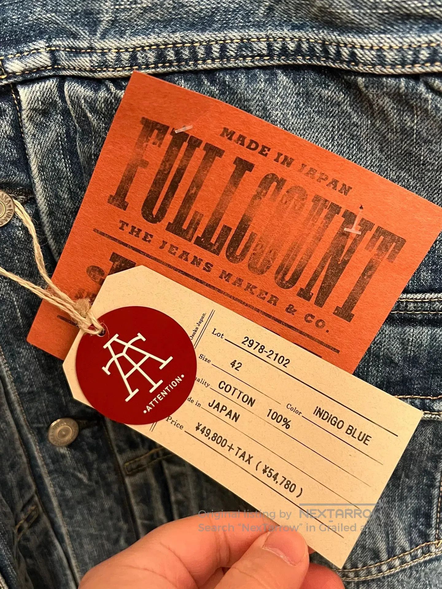 Full Count & Co. FULLCOUNT Dartford Classic Denim Jacket. Size US M / EU 48-50 / 2 - 5 Thumbnail