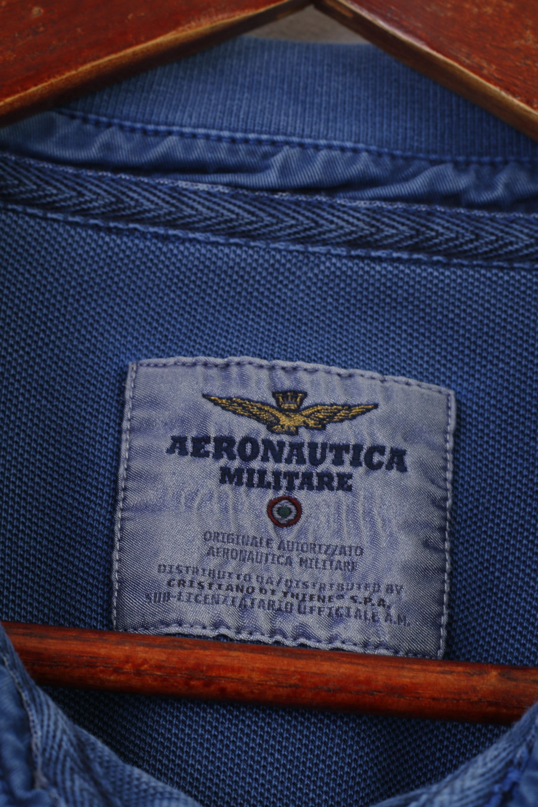 Aeronautica Militare Aeronautica Militare Men XXL Polo Shirt Navy Blue 10150 Size US XXL / EU 58 / 5 - 5 Thumbnail
