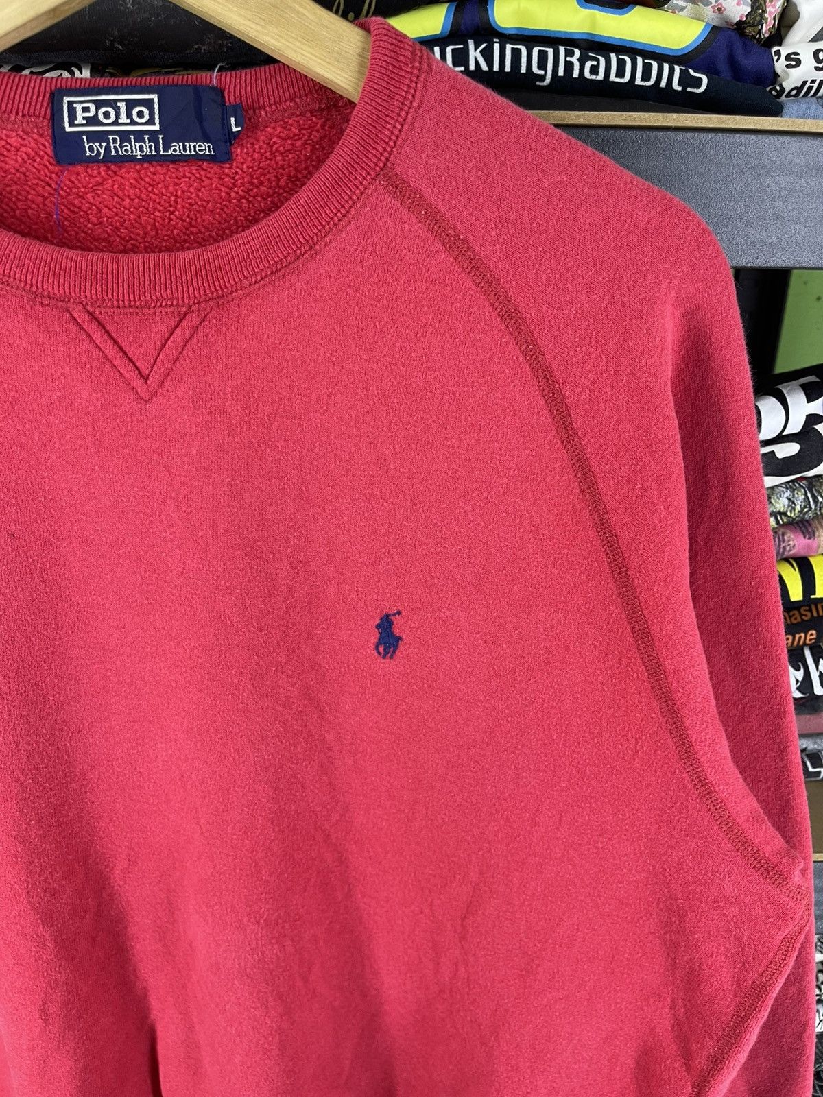 Polo Ralph Lauren Vintage Polo Ralph Lauren Small Logo Red Sweatshirt Size US L / EU 52-54 / 3 - 2 Thumbnail