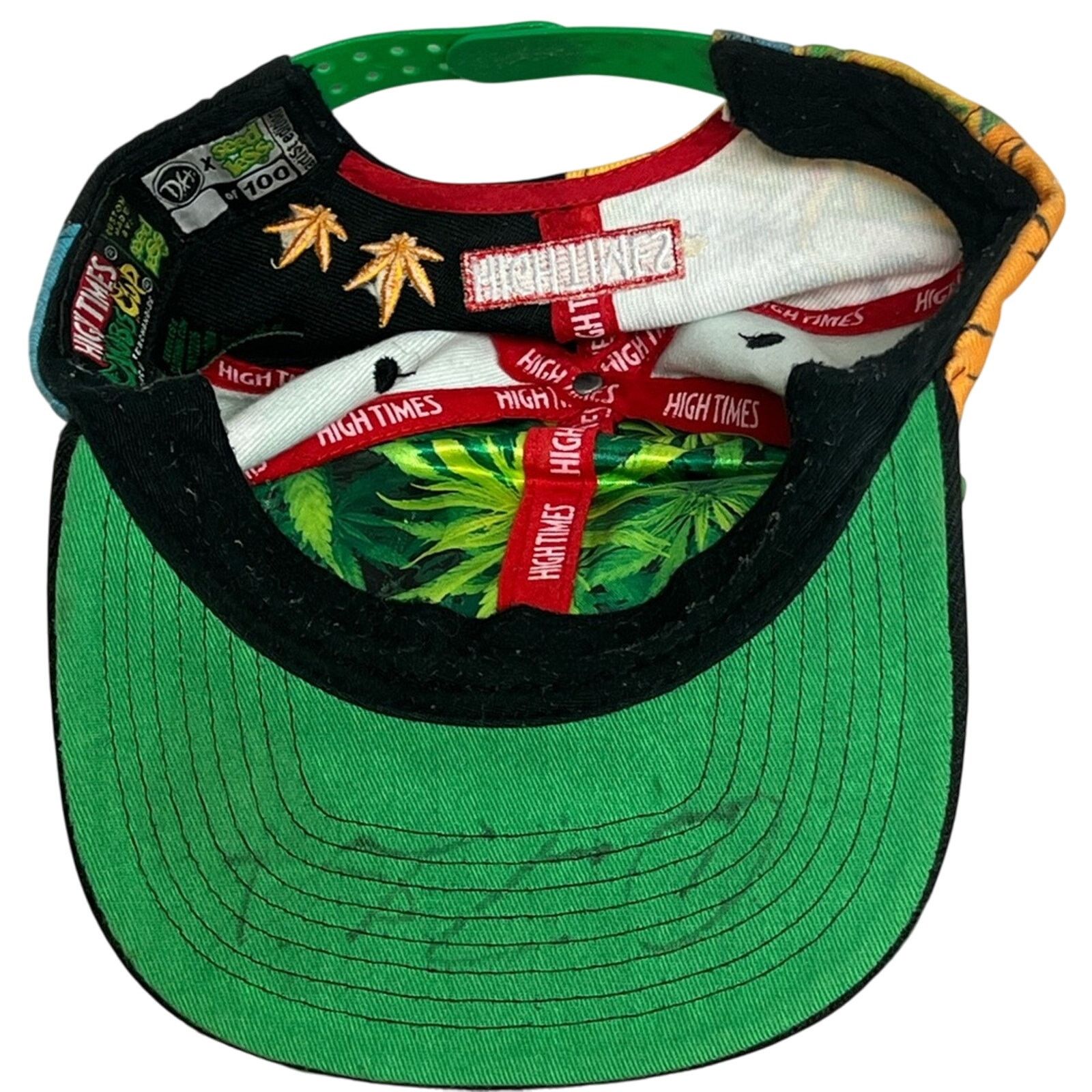 Vintage RARE High Times Cannabis Cup Snapback Hat Stash Pocket Size ONE SIZE - 7 Thumbnail