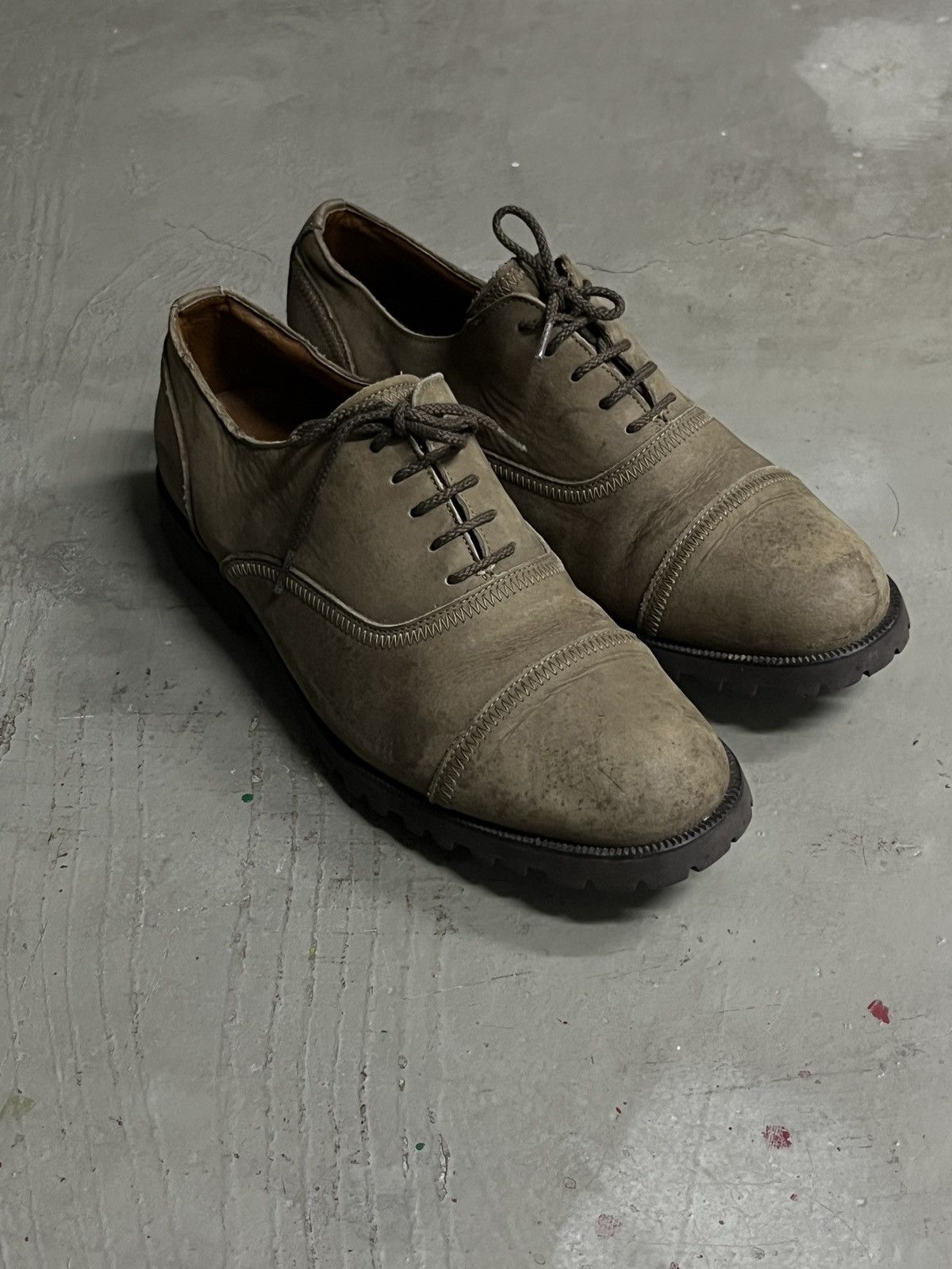 Issey Miyake Vintage Issey Miyake Leather Suede Oxford Derby Shoes Size US 7.5 / EU 40-41 - 12 Thumbnail