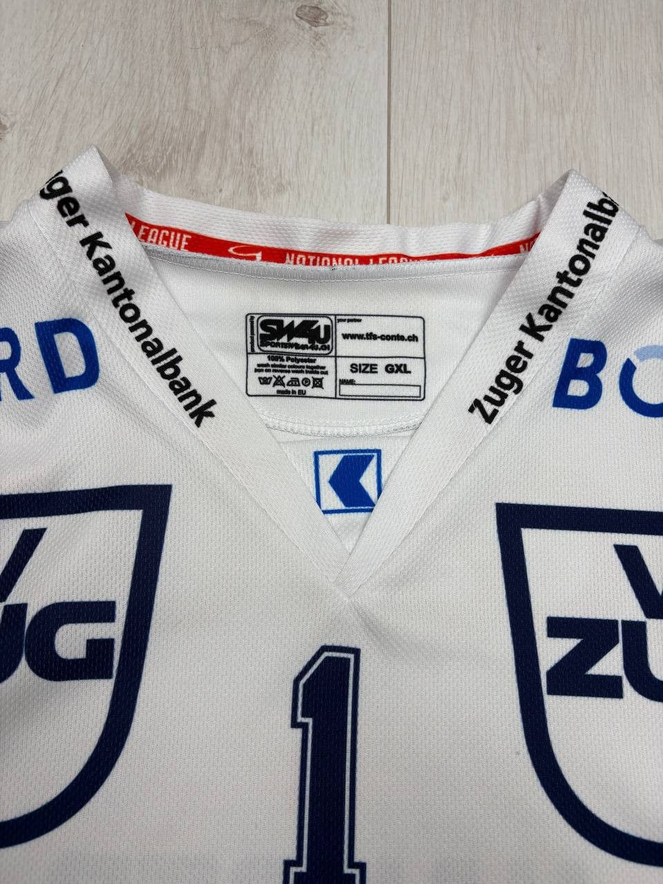 NHL EVZ Zug 2013/2014 Ice Hockey #1 HAUSER Size US XL / EU 56 / 4 - 3 Thumbnail