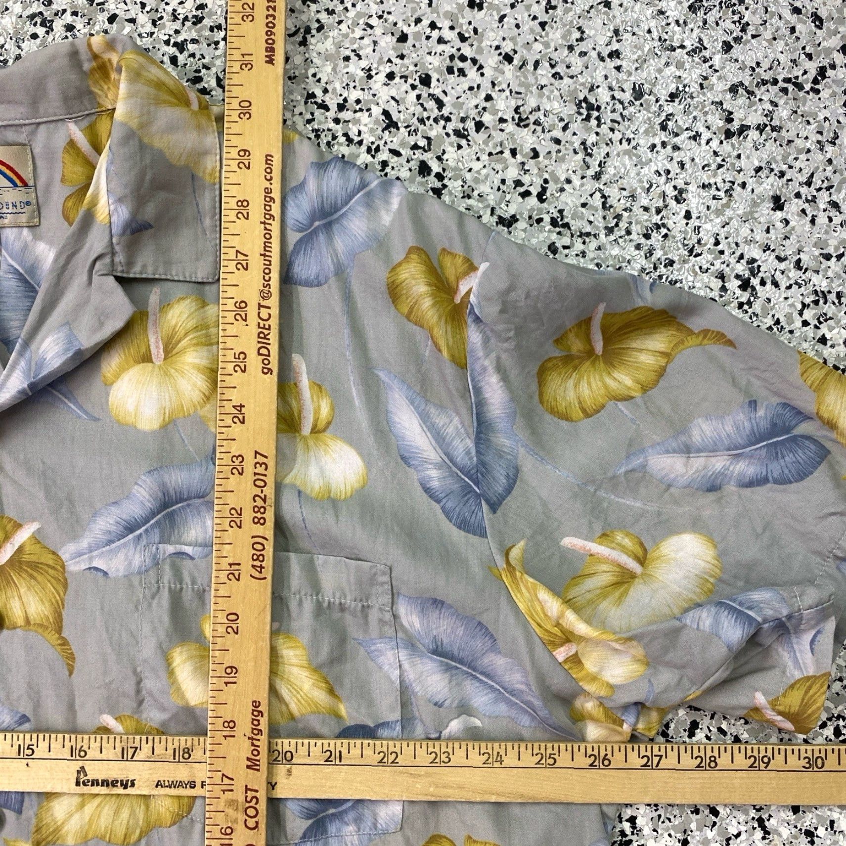 Paradise Found VINTAGE Paradise Found Men's Hawaiian Shirt XL XLarge Floral Beach Short Sleeve Button-Up Shirt Size US XL / EU 56 / 4 - 3 Thumbnail