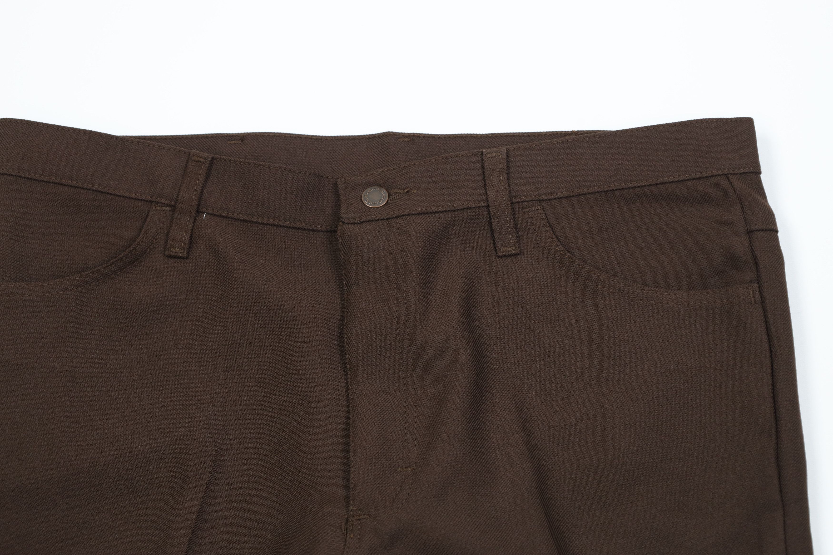 Wrangler Vintage 90s Wrangler Wide Leg Chino Pants Trousers Brown Size US 38 / EU 54 - 2 Thumbnail