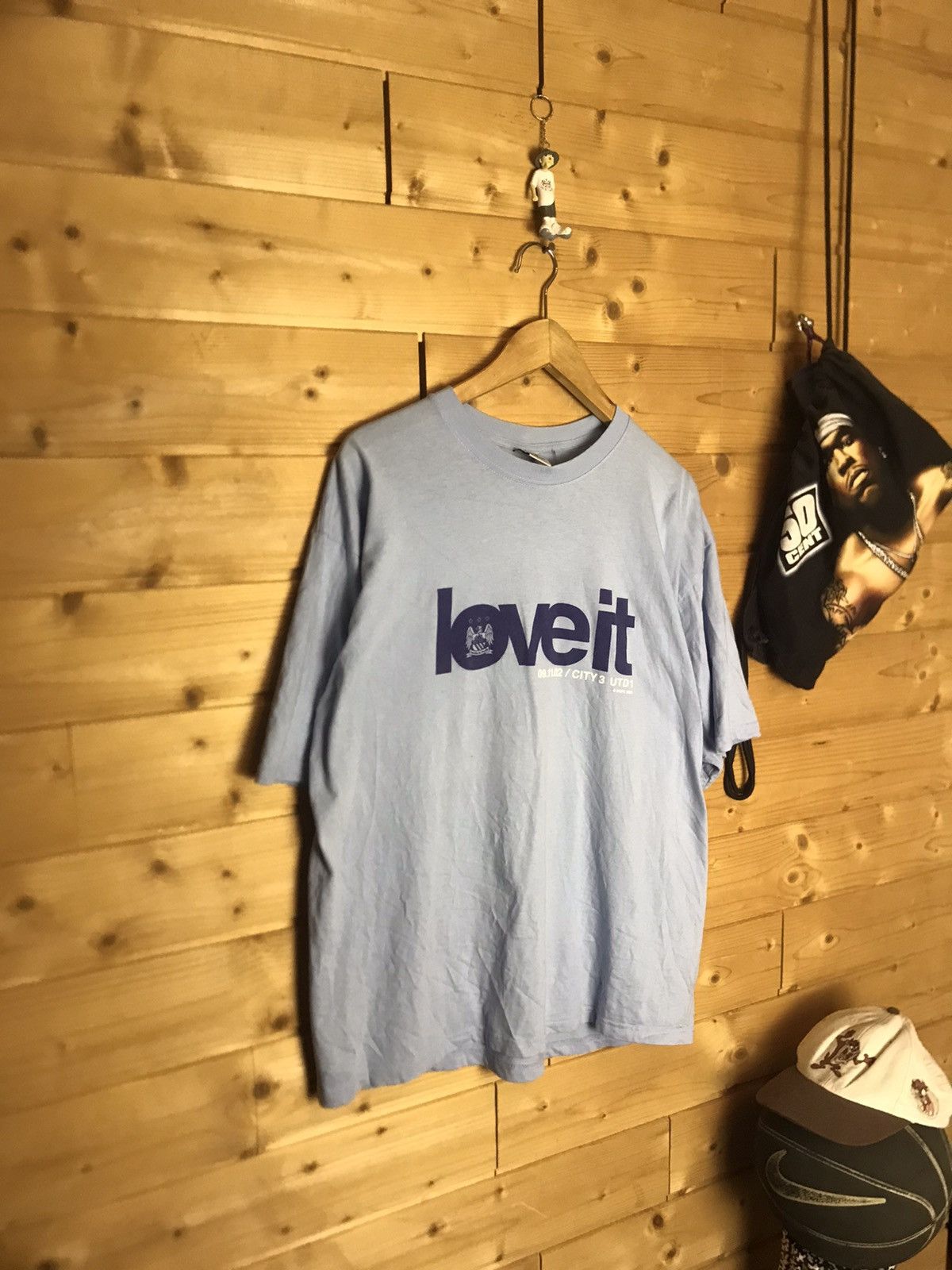Vintage Vintage 2002 Manchester City love it t-shirt Size US XL / EU 56 / 4 - 2 Thumbnail