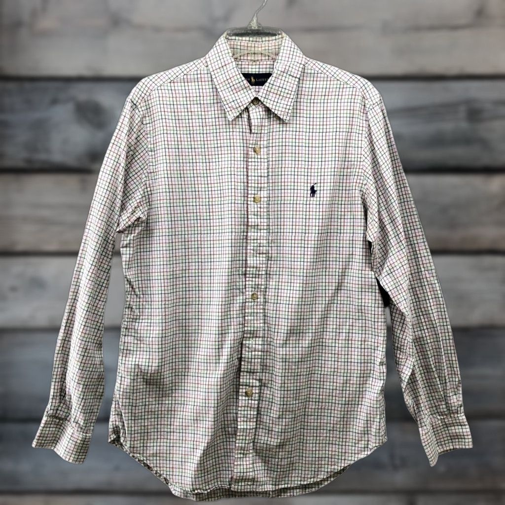 Ralph Lauren Ralph Lauren Button-Down Shirt Mens M Multicolor Grid Plaid Long Sleeve Cotton Size US M / EU 48-50 / 2 - 1 Thumbnail