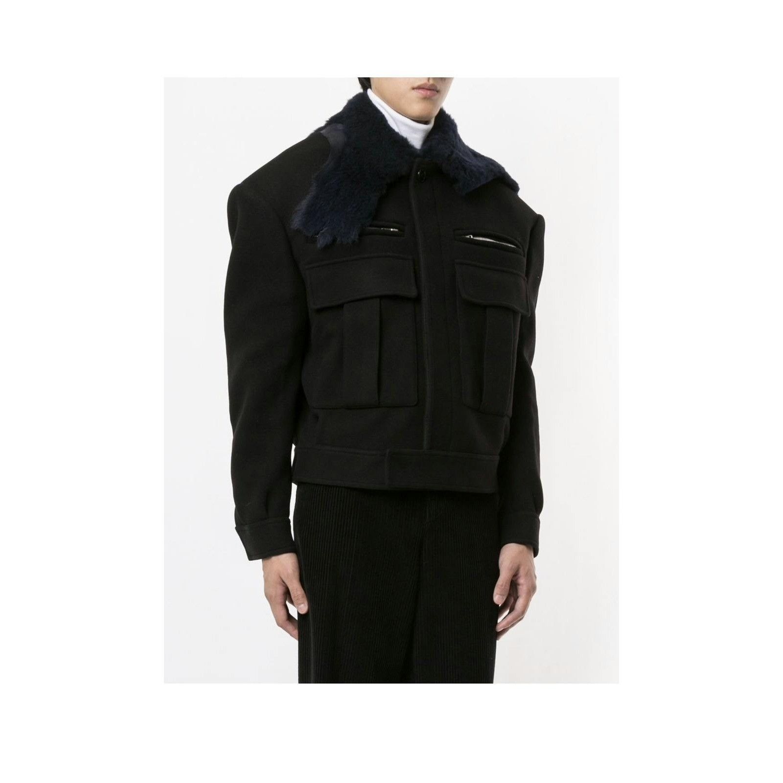 Raf Simons Raf Simons Lamb Fur Collar Jacket Size US M / EU 48-50 / 2 - 2 Thumbnail