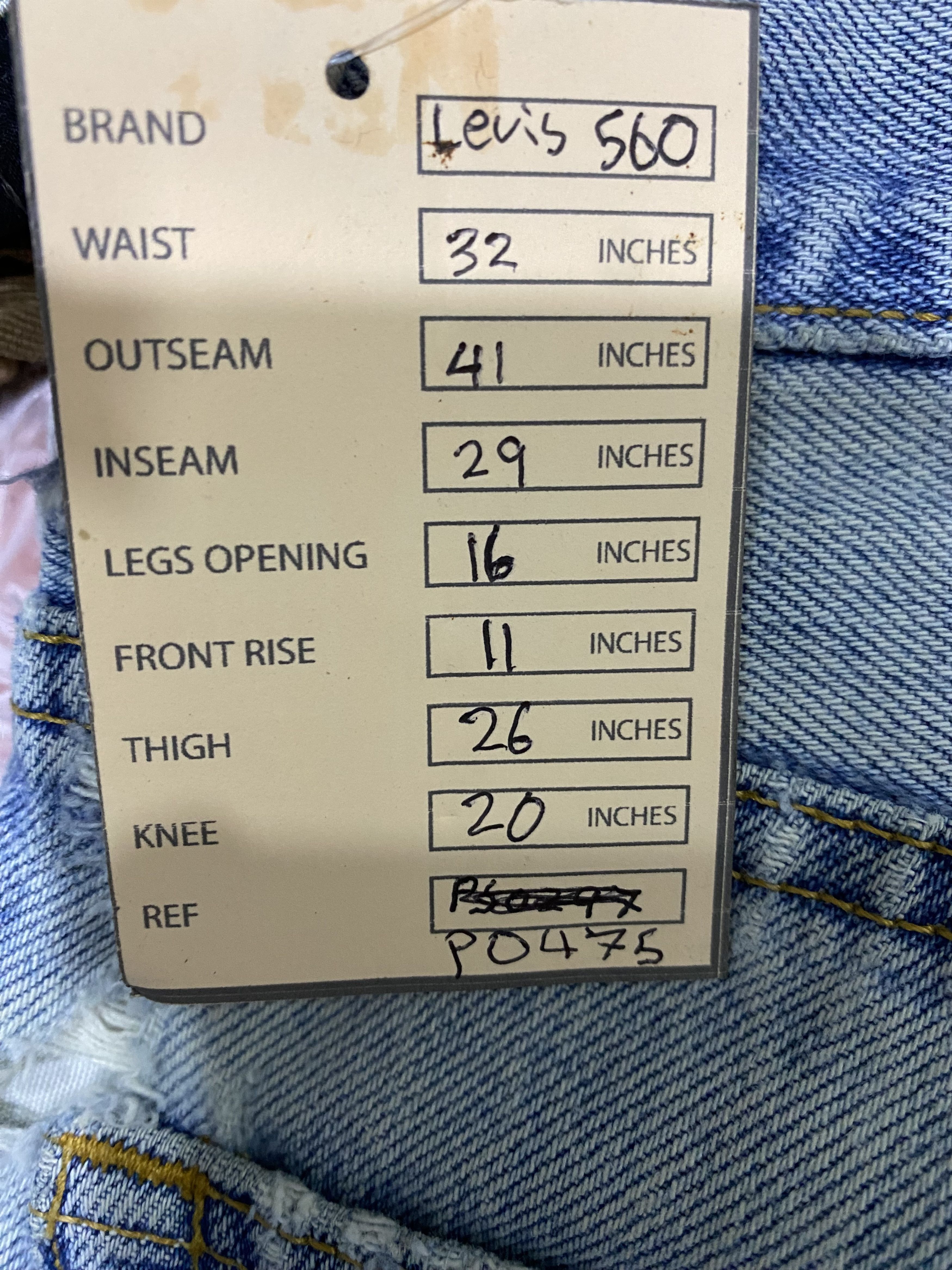Levi's Vintage Levi's 560 Faded Blue Distressed Denim Jeans P0475 Size US 32 / EU 48 - 18 Thumbnail