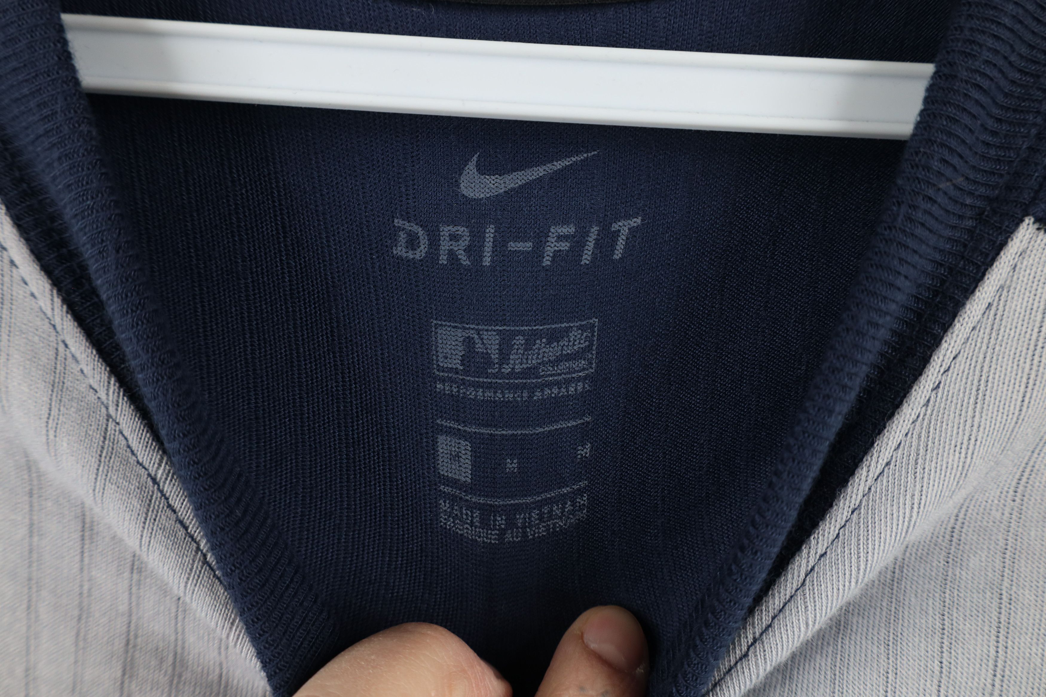 Nike × Vintage Vintage Nike Baseball Swoosh Ribbed Long Sleeve T-Shirt Size US M / EU 48-50 / 2 - 7 Thumbnail