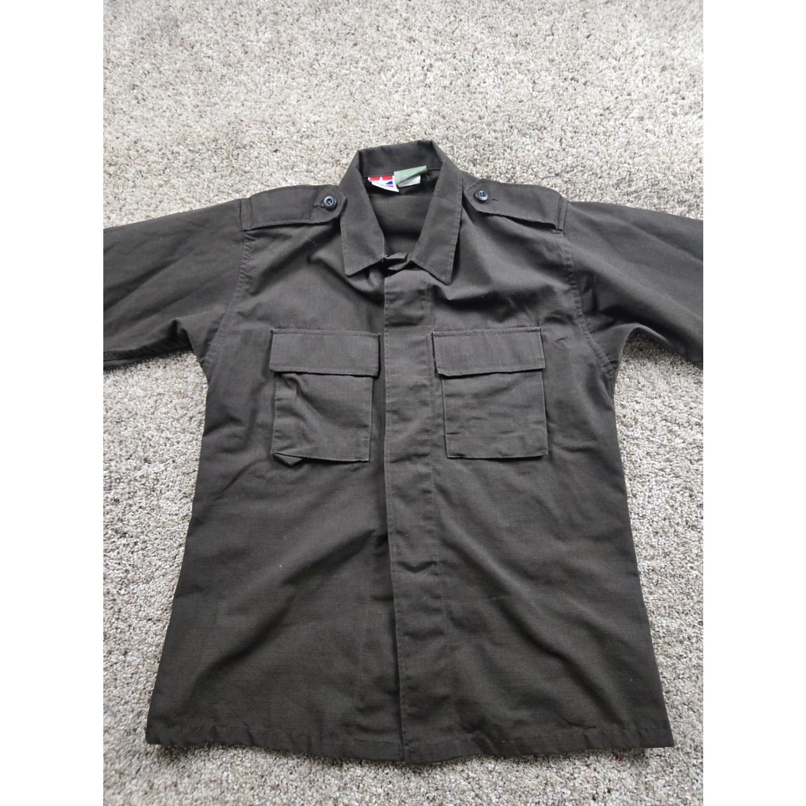 Propper VINTAGE Propper Jacket Military Mens Small Regular Brown Ripstop Cotton Button Pockets Size US S / EU 44-46 / 1 - 4 Thumbnail