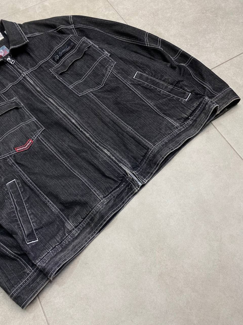 Southpole Vintage South Pole Washed Denim Pocket Zip Jacket Size US XL / EU 56 / 4 - 6 Thumbnail
