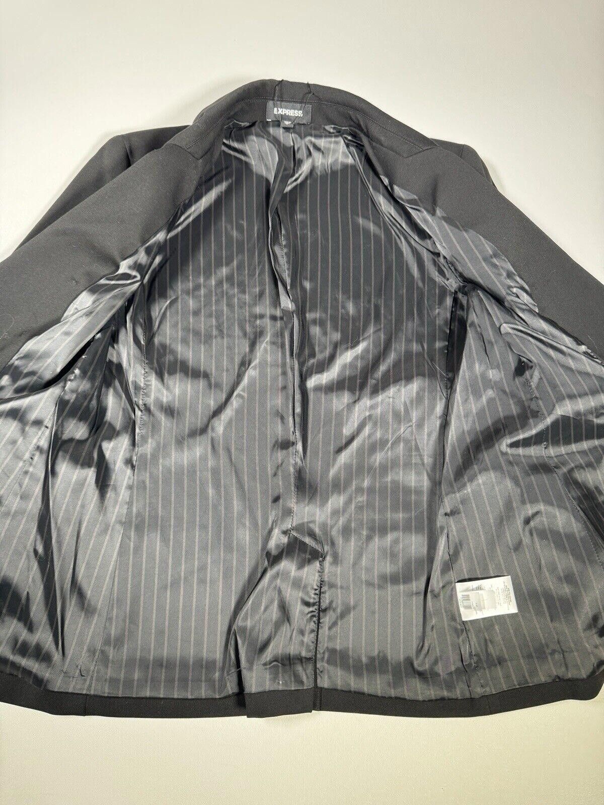 Express EXPRESS SOFT SLEEK casual jacket NOVELTY BUTTON BLAZER SZ 6 Size M / US 6-8 / IT 42-44 - 7 Thumbnail
