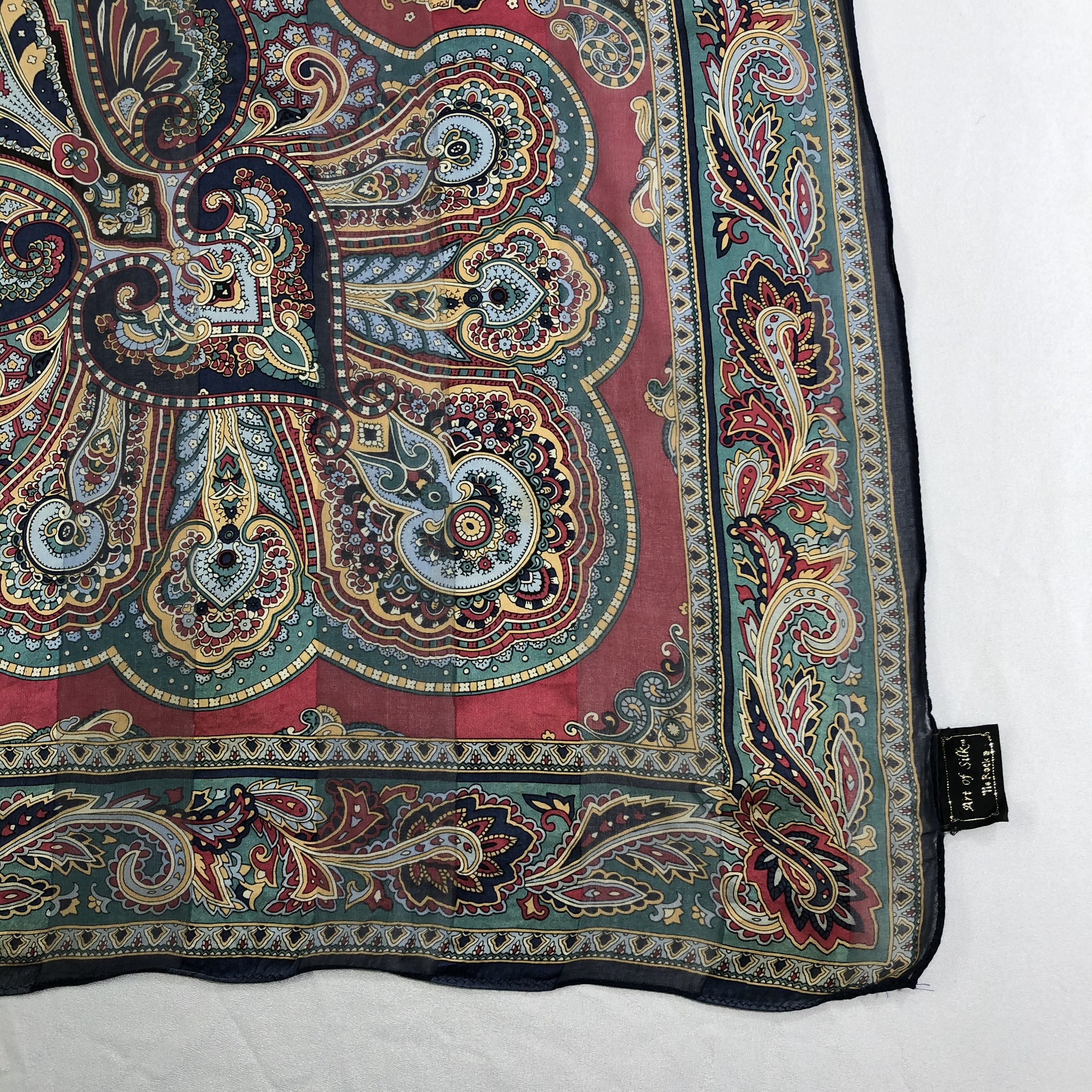 Vintage Vintage Silk Scarf Size ONE SIZE - 4 Thumbnail
