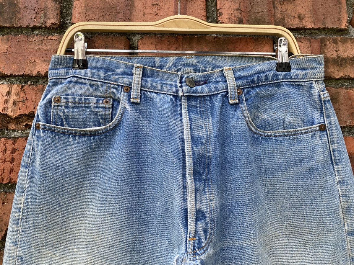 Levi's Vintage Clothing W33x31.5 Vintage levi's 501 repaired distressed made in USA Size US 33 - 4 Thumbnail
