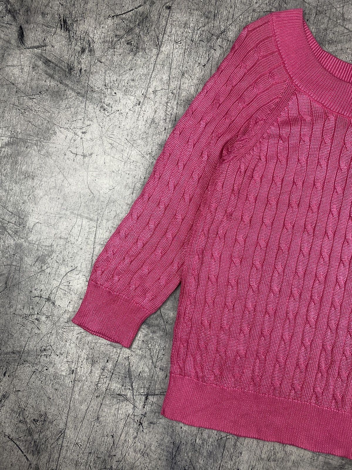 Polo Ralph Lauren Lauren Ralph Lauren Pink Sweater 3/4 Sleeves Scoop Neck Size XL / US 12-14 / IT 48-50 - 3 Thumbnail