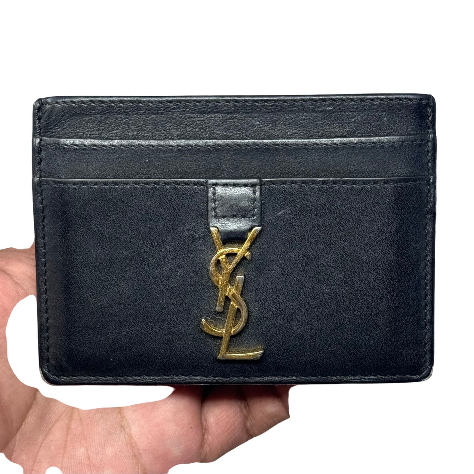 Saint Laurent Paris YSL Logo Cardholder Wallet Size ONE SIZE - 5 Thumbnail
